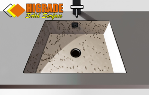 Higrade Solid Surface Pilihan Terbaik Untuk Pembuatan Sink Panel